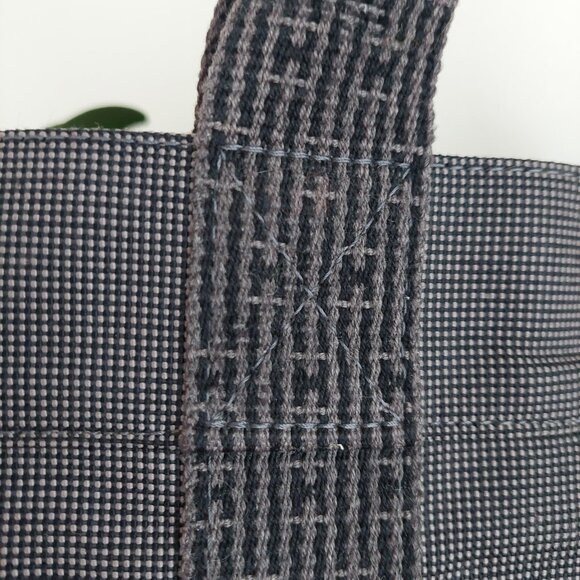 Hermes Herline MM Gray Canvas Tote Toile Fourre-Tout MM - Picture 7 of 16